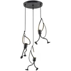 Vintage Industrial Iron Creative 3 Swing People Pendant Ceiling Light for Restaurant Clothes Shop Coffee Shop