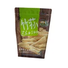Laminated zipper pe stand up snacks pouch bag