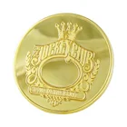 custom made Gold and silver plated mirror like round shape souvenir coins stamping metal craft