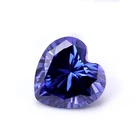 Wholesale Loose Gemstone Heart Shape 4*4mm-5*5mm Tanzanite CZ Stone Cubic Zirconia Loose