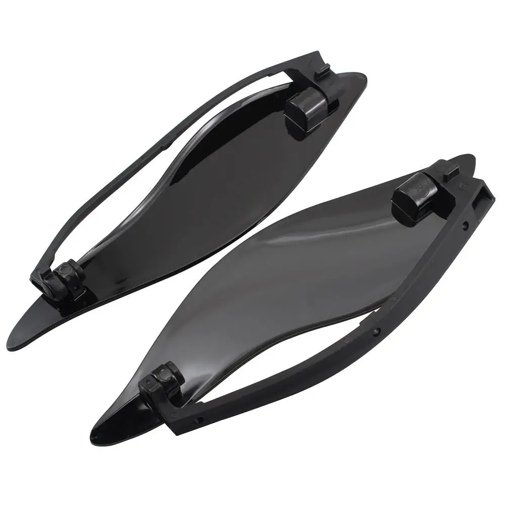 Black Side Wings Wind Air Deflectors Fit For Harley Touring Street Glide FLHX Electra Glide FLHTP Ultra Limited 2014-2020