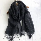 Scarf Long High Quality Ladies Linen Scarf Fashion Dot Printing Women Long Scarves