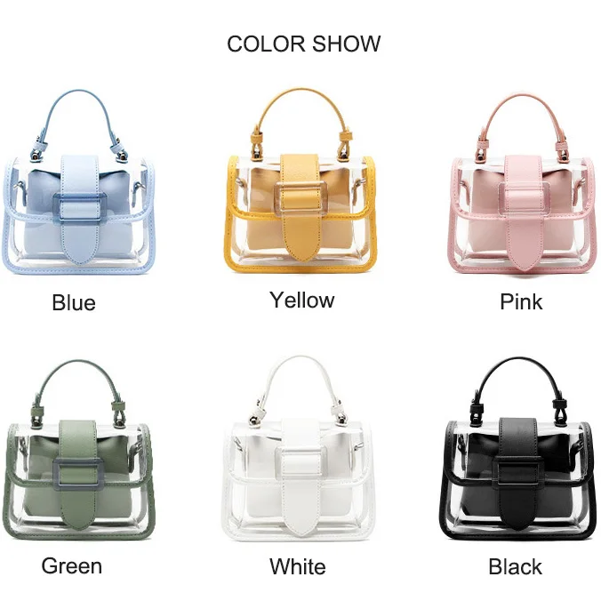 product-2020 New Transparent Bag Clear Bag Jelly Bag Handbag Cross-body Bags For Women Ladies Purse