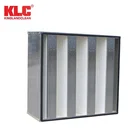 HVAC System and Clean Room H13 H14 V-bank HEPA Filter