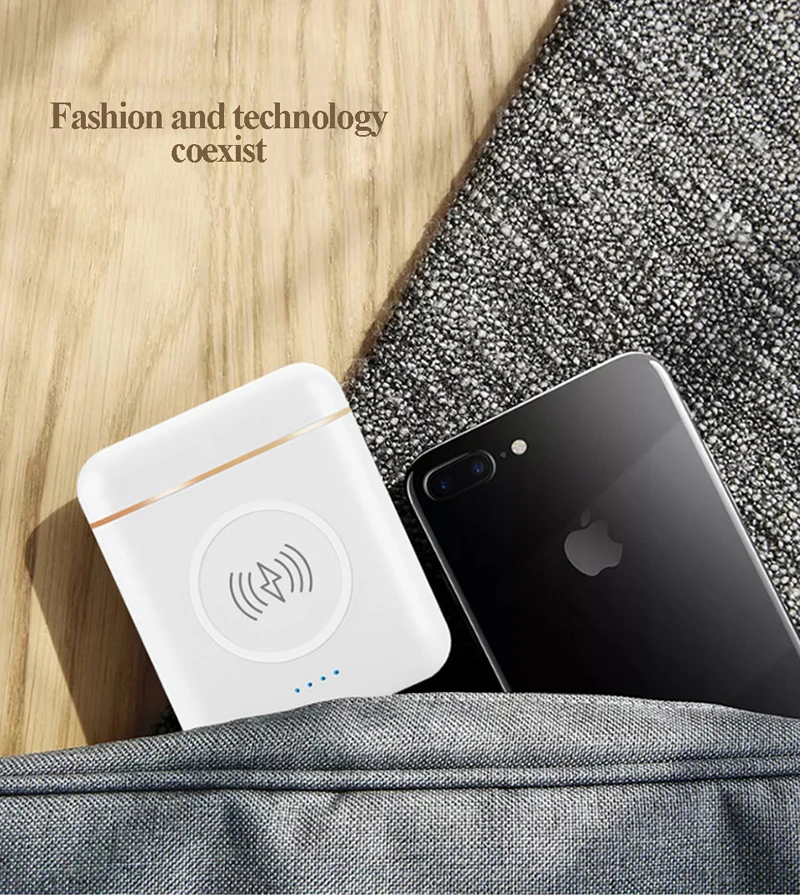 XT6 TWS 3 in 1 Stereo Wireless Bluetooth V4.2 Headphones with Charge Box Multi-functional Earphones 5200mAh power bank - ANKUX.COM