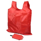 2020 eco friendly t-shirt shopping bag nylon folding up shopping bag with pouch