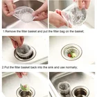 Portable trash strainer mesh bathroom kitchen wash pool filter