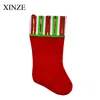 affordable Custom personalized red christmas stocking for kids,christmas gift with wholesale price