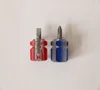 Portable Steel mini plastic screwdriver with stubby Handle