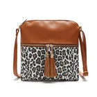 2020 Bags Women Handbags Crossbody Purse Fashion Shoulder Bag With Tassel Women Leopard Fringe Crossbody Bag Messenger Bag