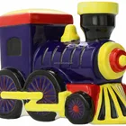 Train Shape With Lock And Key Money Box Large Piggy Bank