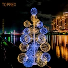 Most popular product led outdoor decorative motif christmas ball tree