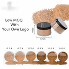 Oem Wholesales Low Moq 6 Colors Black Lid Custom Logo Private Label Face Setting Cosmetic Makeup Loose Powder With Puff