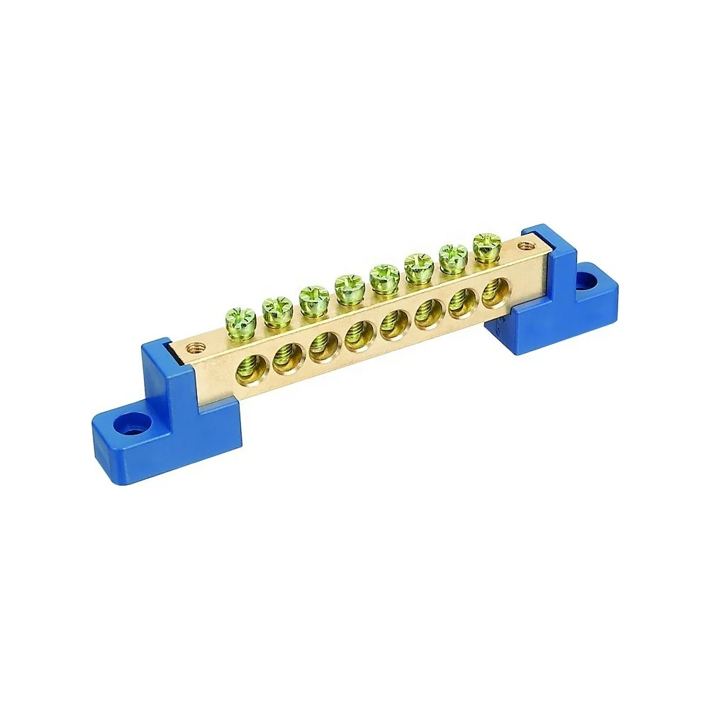 High Quality Brass Line Terminal Connector Block And Earthing Neutral