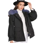 New Arrival Fur Parka Fox Rex Rabbit Line Winter Fur Jacket Woman Warm Fur Hood Parka Coat