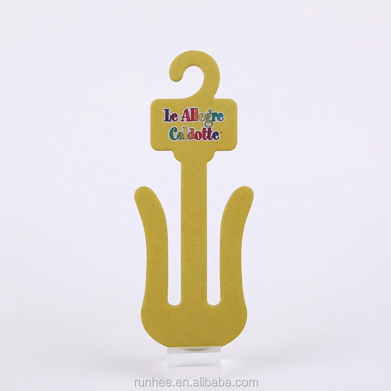 Recycled Eco Friendly Paper Cardboard Slipper Hanger Customized Design Shoes Hanger