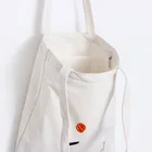 Korean style embroidered canvas bag eco-friendly handbag lady single-shoulder bag