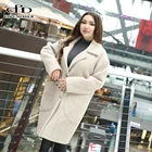 Wholesale women coat woolen jacket lady plaid garment