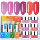 Fast Drying Dipping Powder Nail Starter Kit Starry Sky Purple Color Nail Effects G6402