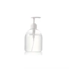 500ml Custom Transparent Liquid Soap Sanitizer Hand Washing Bottle PET Plastic Bottles with lotion pump