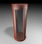 ESARD indoor no hoistway small glass sightseeing round home lift elevator