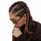 hot selling popular afro fashion synthetic hair single color braid jewelry for black women
