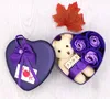 2019 3PCS Roses and 1PC toy Valentine's Christmas Love Gift handmade soap flower
