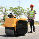 Hand Push Construction Machine Handheld Vibrating Mini Trench 500KG Road Roller Compactor