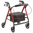 Healthcare products 4 wheel mobility aids walker rollator with basket for senior for disable people