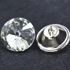 Factory Bulk Decoration 30mm Crystal Upholstery Buttons for Furniture Tufting
