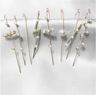 Gold Earrings Earrings Drop Earrings Geometric Gold Long Brass Crystal Pin Ear Cuff Earrings Wrap Women