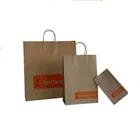 cheap brown kraft decorative paper bags paper shopping bags