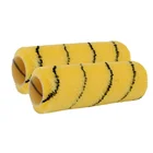 House painting roller,customized paint roller,paint brush and roller yellow with black stripe 21204