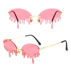 DLL5330 2020 New Arrivals Devil's Tears Sunglasses Plastic Party Funny Sun glasses Women