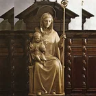 outdoor metal life size religious christian vierge marie statues Virgin Mary and baby jesus bronze sculpture