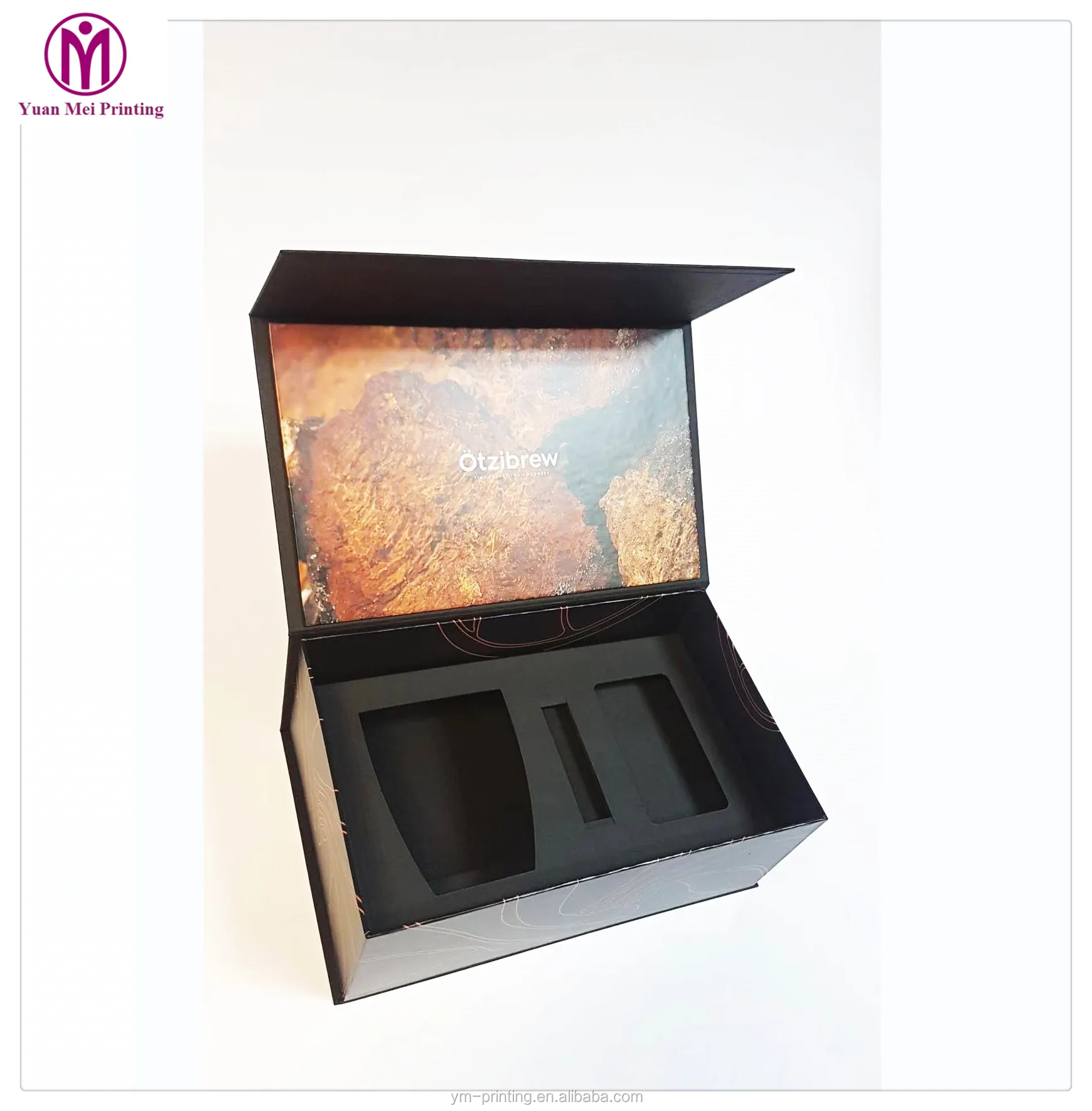 corrugated paper vacuum coffee/ tea cup holder magnetic gift