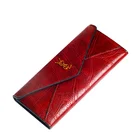 retro classical long women ladies girls button leather wallets card holder nice women purse