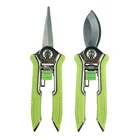 Mini green anti-slip grip scissors alloy bypass shear bonsai tools set