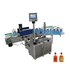 Automatic double sides self adhesive sticker bottle labeling machine