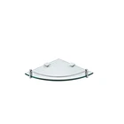 SUS304 stainless steel bathroom accessories single corner glass shelf