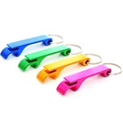 Custom logo aluminum pearl nickel colorful plate square round bottle custom shaped blank metal bottle opener keychain