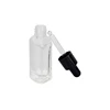 small empty 10ml nail polish massage oil sample glass bottle easy for travel with black dropper bottle