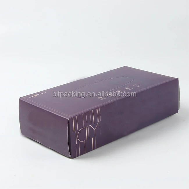 custom shipping paper container tissue box cover