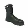 YPP, Fashionable pure black color military boots zipper with cover tactical boots HSM011