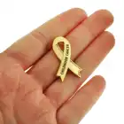 Custom Design Colorful Gold Plated Cancer Awareness Enamel Lapel Pin