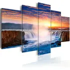 Canvas Art Abstract Oil Painting Islamic Easy Landscape European Home Pop Modern Decoration Waterfall Wall Decor