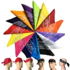 Chenhao Wholesale Multi Color 55x55cm Scarf Square Cotton Headband Outdoor Sports Paisley Bandana