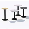 Cheap Custom made furniture design outdoor round stone table tops for living room small round side coffee table style
