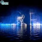 Large outdoor garden fountain show water screen fountain