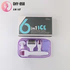 Micro Needle Derma Roller Shine Care Facial Kit 6 in 1 ICE Micro Needle Derma Roller